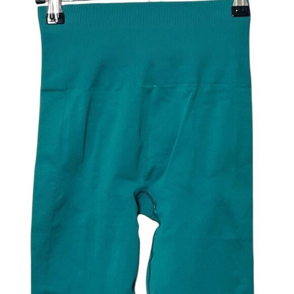Lululemon Zone In Compression Seamless Leggings Women’s Size 4 Teal Yoga Stretch - Picture 6 of 11